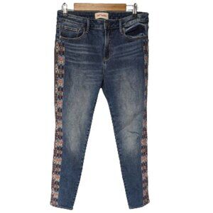 DRIFTWOOD "Jackie" Embroidered Straight Leg Jeans Size 29